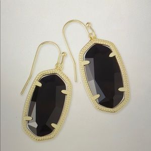 Kendra scott black and gold earrings